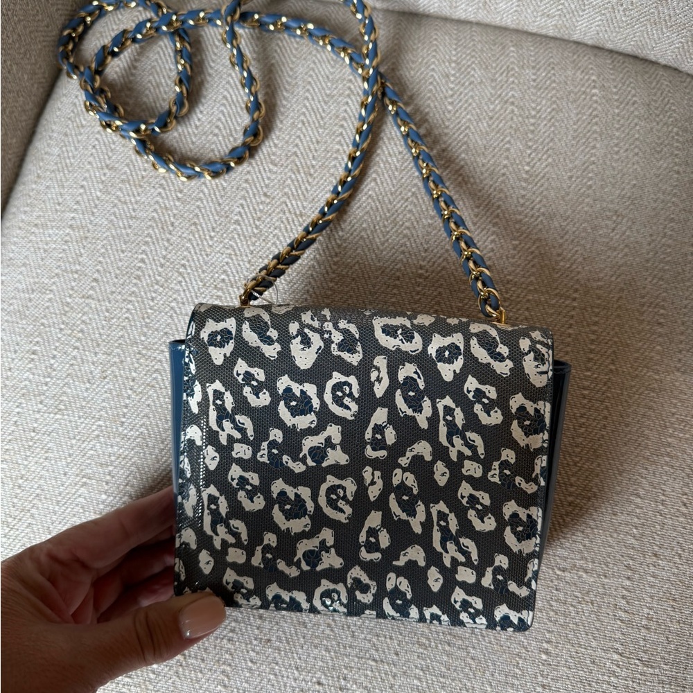 Salvatore Ferragamo Blue and Gray Crossbody Bag - Picture 5 of 10